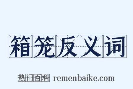 箱笼反义词是什么意思的图片